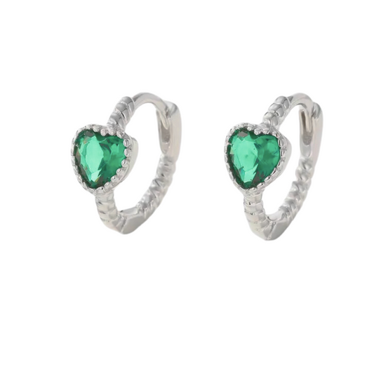 Lovely Heart Girl Hoop Earrings