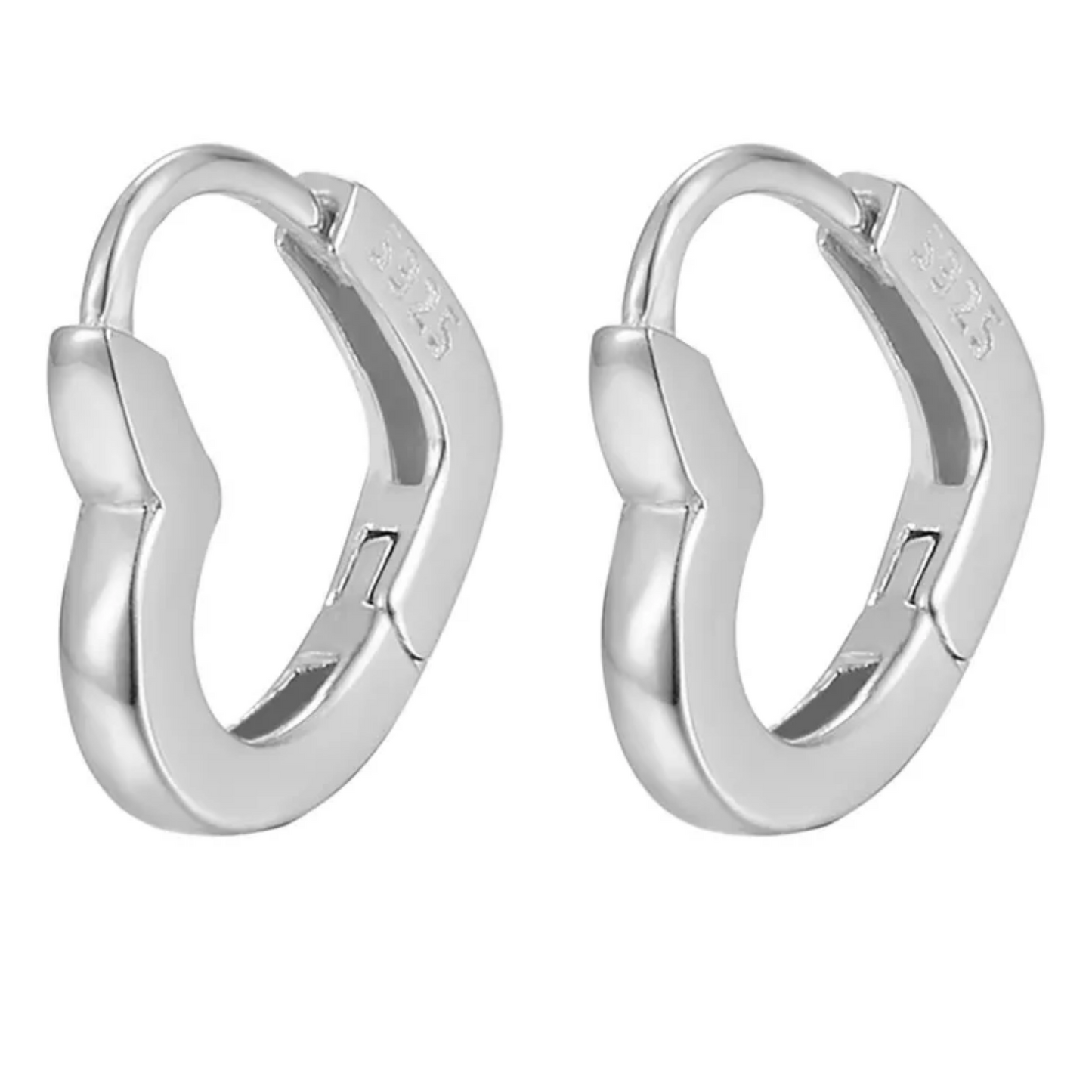 Sweetheart-shaped Girls Earrings Hoop