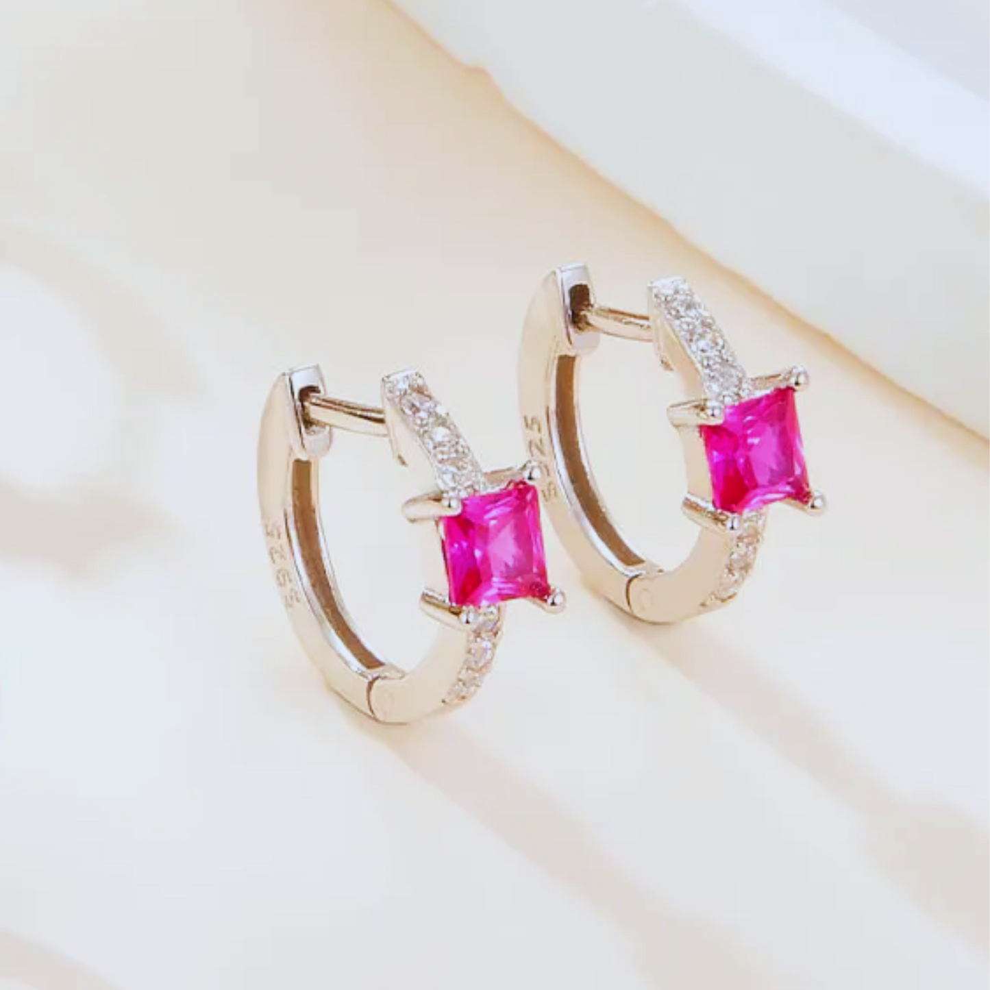 Cubic Classic Hoop Girl Earrings